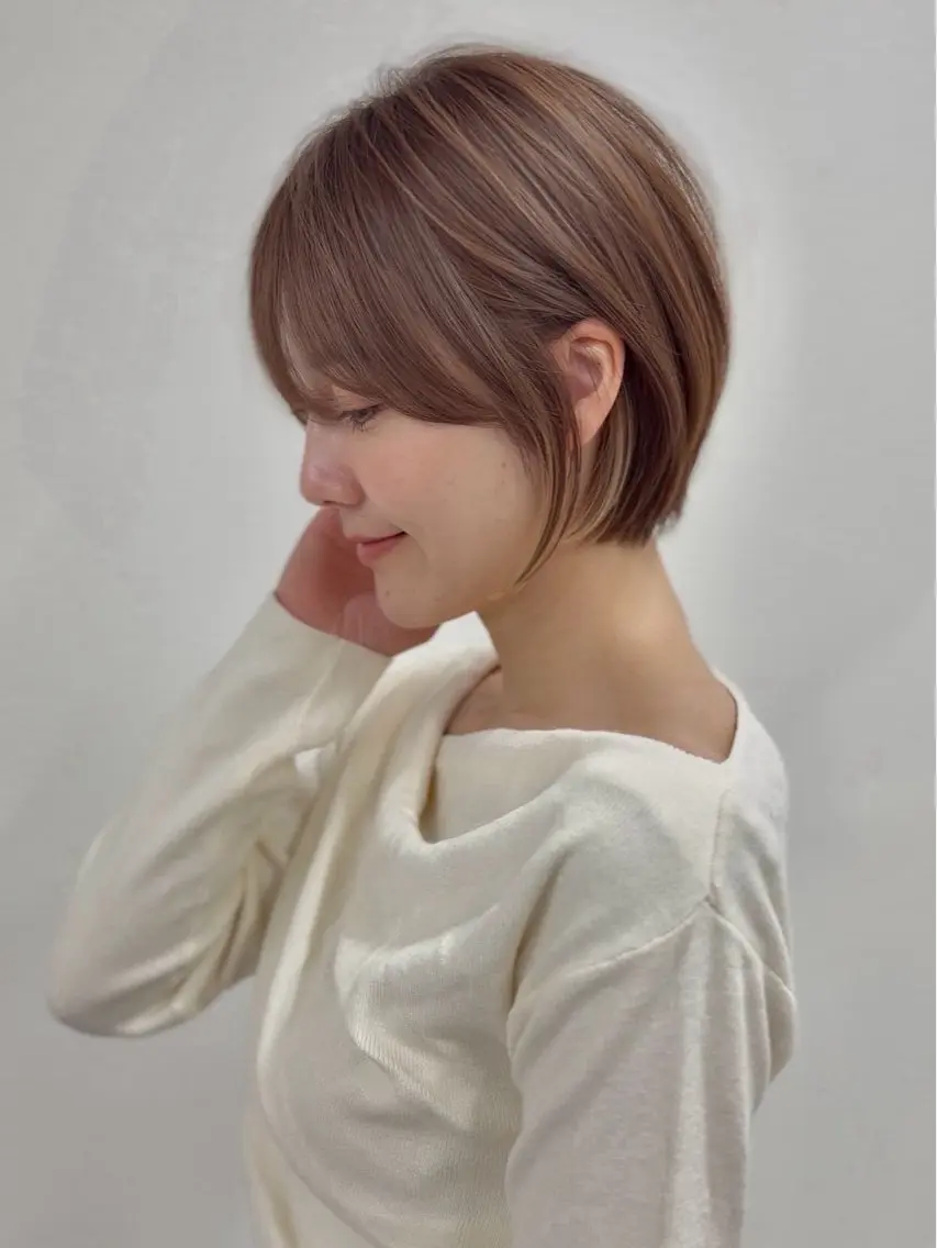 ショート カラー ヘアカラー 🎀ツヤ髪×モテヘア 🎀池袋/カナエのヘアスタイル