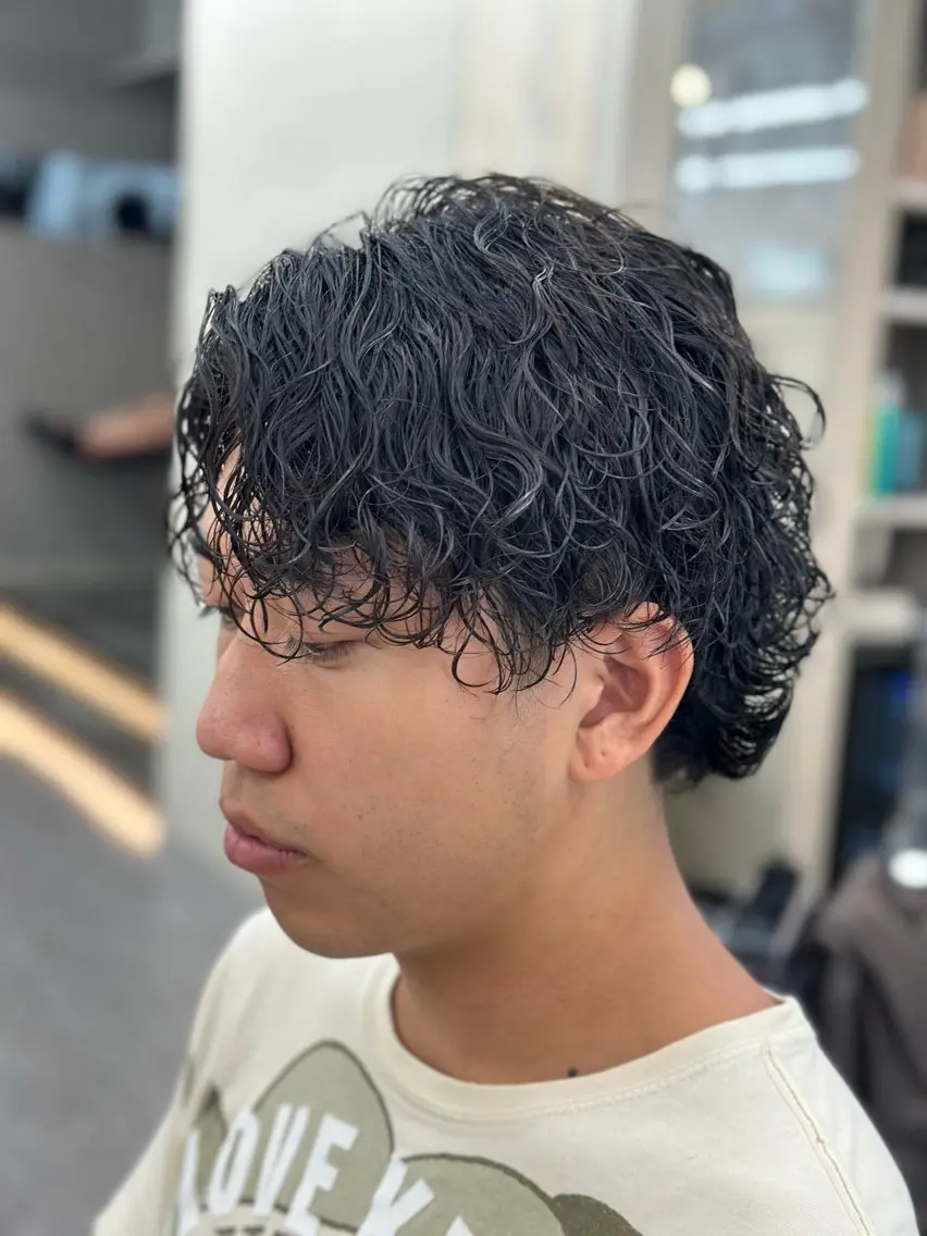 パーマ メンズ メッシュパーマ支持率 ◎大宮/隼也のヘアスタイル