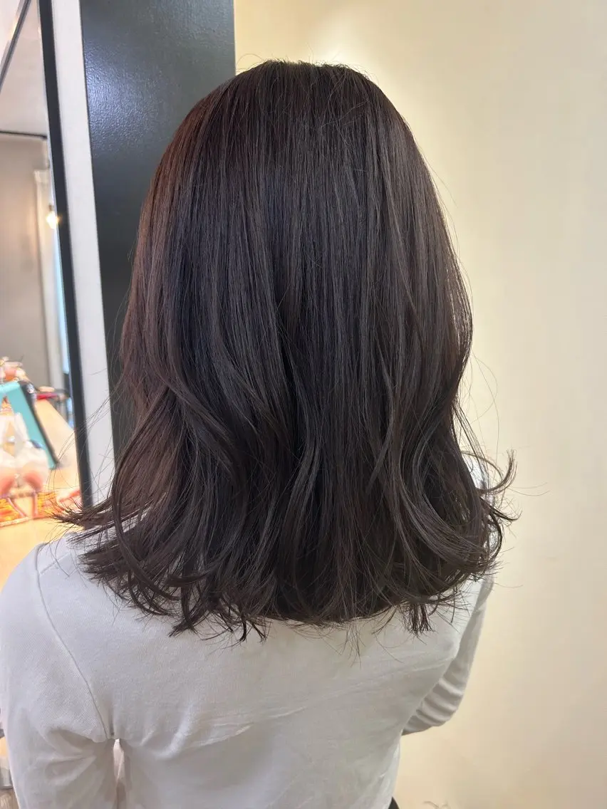 ロング カラー ラベンダーカラー hubhair レイヤー/透明感のヘアスタイル