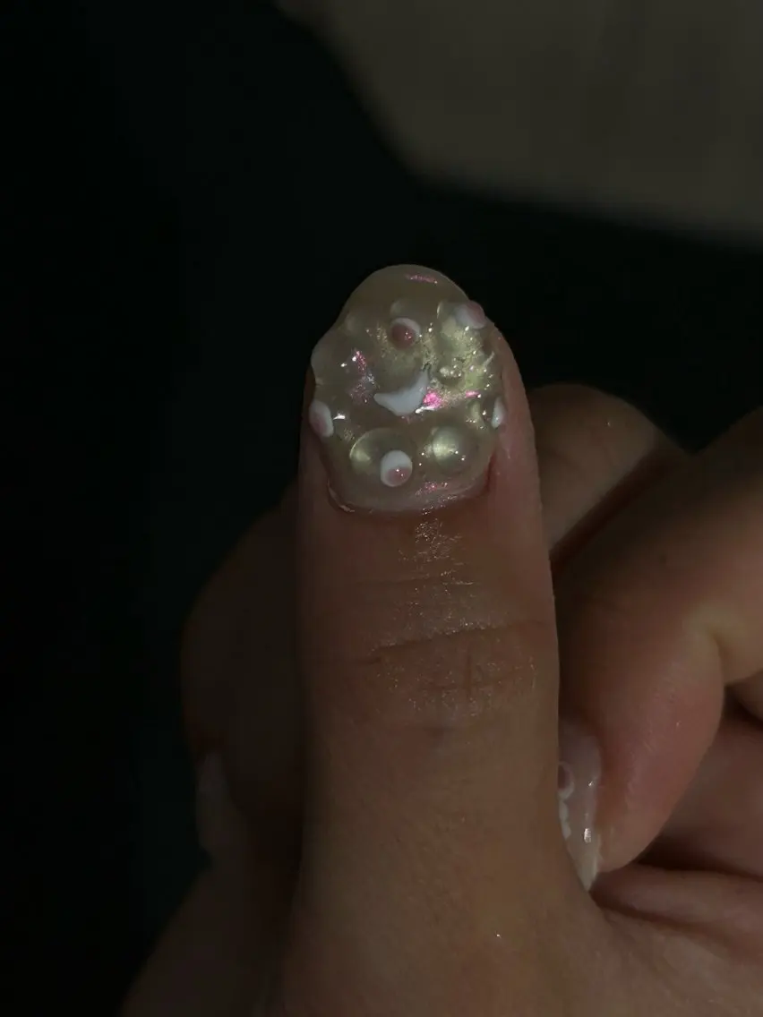 ネイル オーロラネイル ニュアンスネイル シンプルネイル sakae yurinaのネイルデザイン