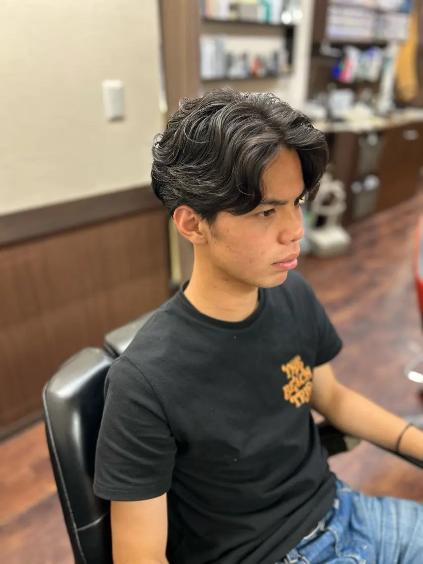 パーマ メンズ 【AMAN】 篠田 蒼のヘアスタイル