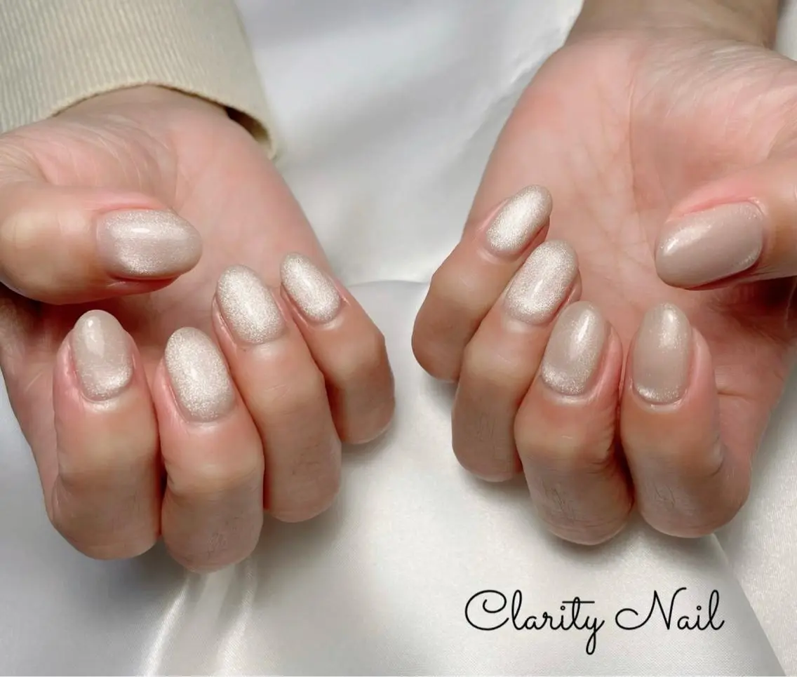 ネイル マグネットネイル ワンカラーネイル ハンドネイル Clarity Nailのネイルデザイン