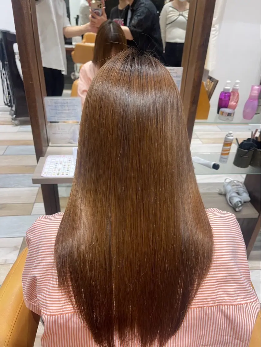 ロング 栗田 桃のヘアスタイル