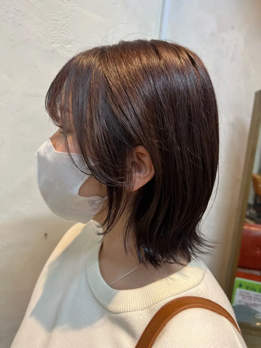 セミロング こばやし あこのヘアスタイル