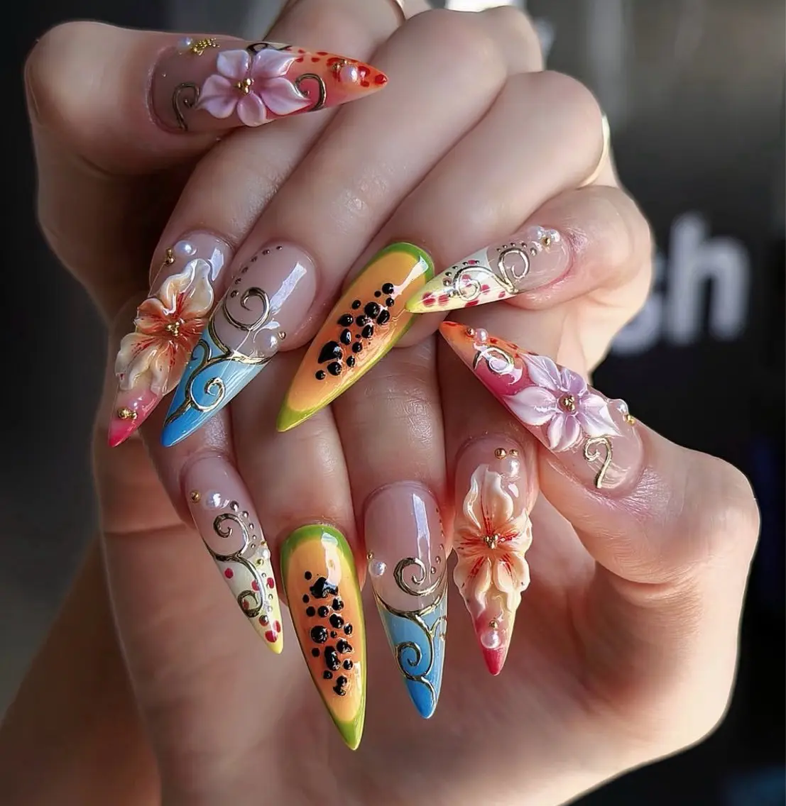 ネイル ハンドネイル フットネイル Rina Mika Nailsのネイルデザイン