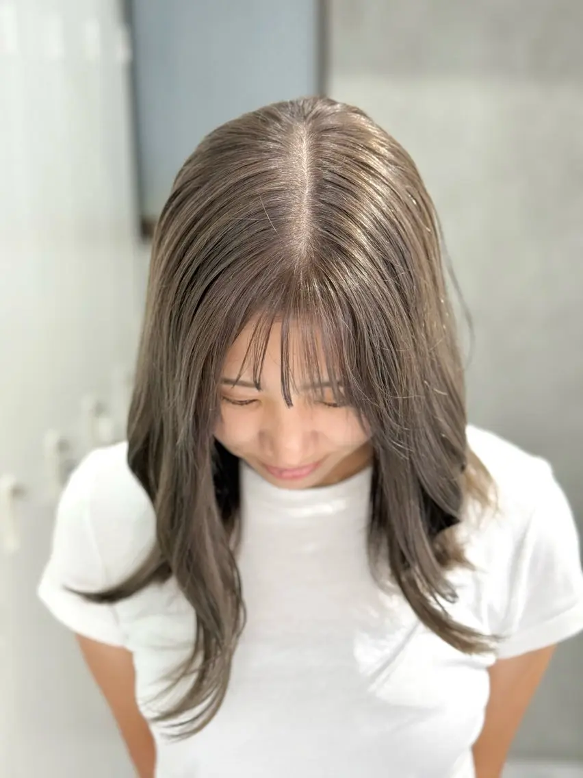 \ケアブリーチでつくる“韓国っぽ透明感”♡/ダメージを抑えながらしっかり色味・.。*・.。*の写真