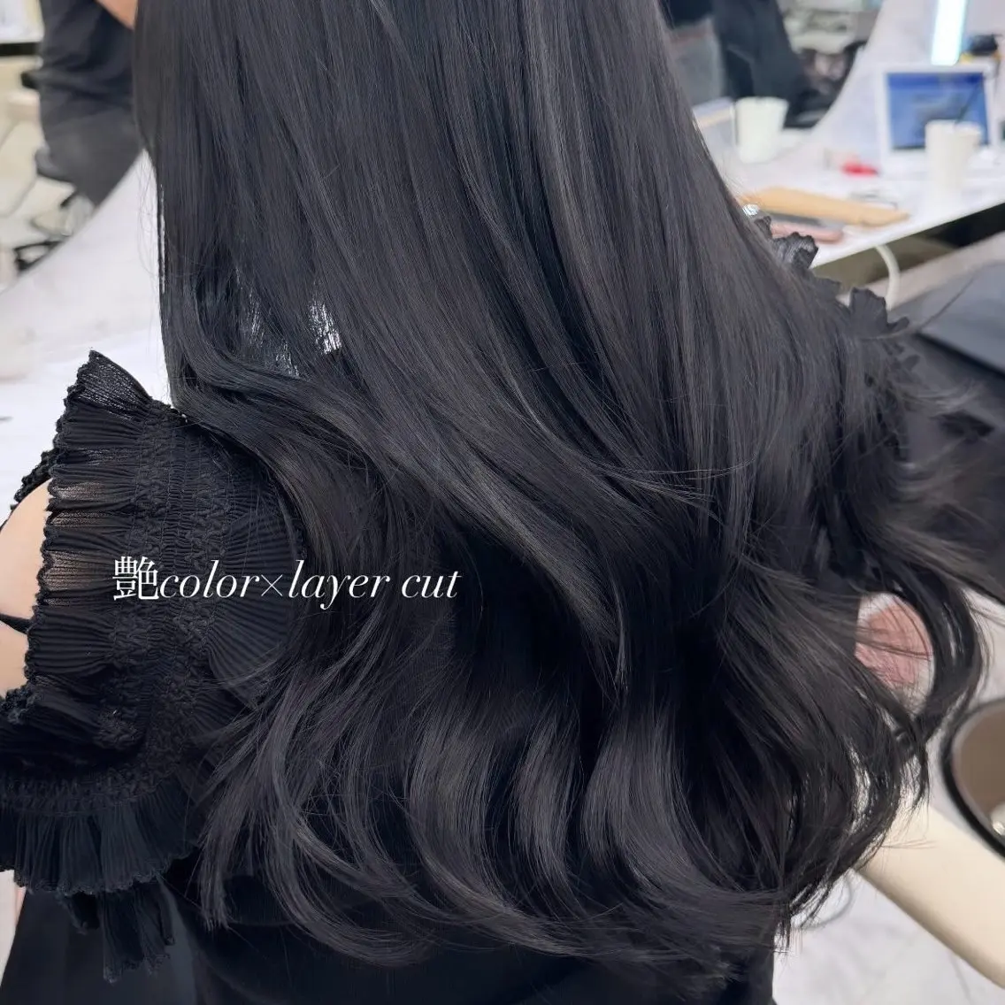 ロング カラー ヘアアレンジ 髪質改善 カット ヘアカラー トリートメント レイヤーカット🤍 RINAのヘアスタイル