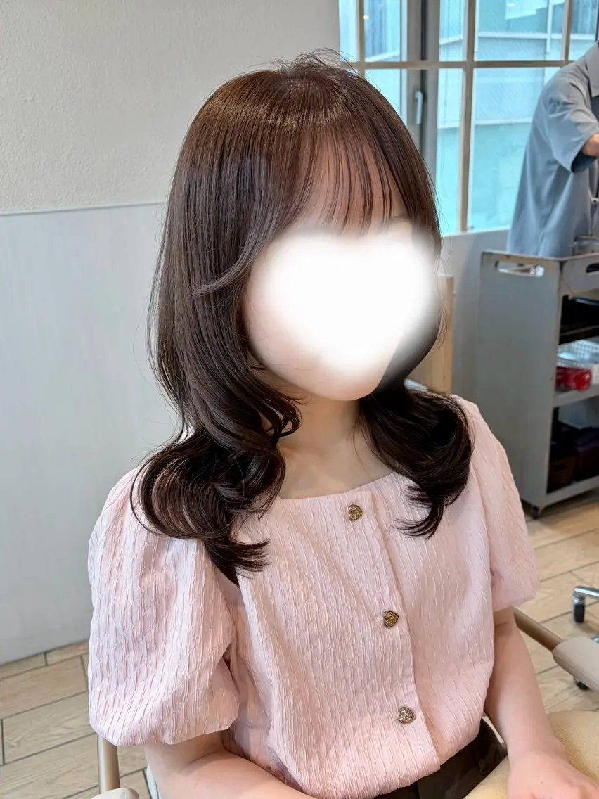 ミディアム カット ヘアカラー トリートメント 似合わせカット⌇ヘア セット⌇A i‎🤍のヘアスタイル