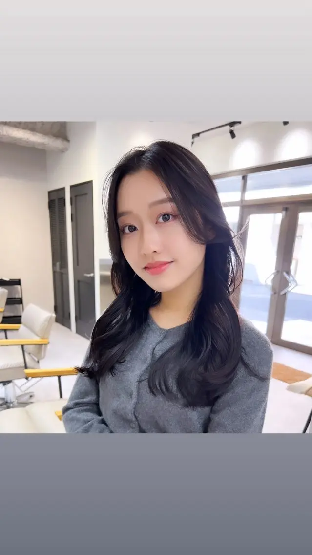 ミディアム 韓国風ヘア トリートメント 縮毛矯正 特化アツシのヘアスタイル