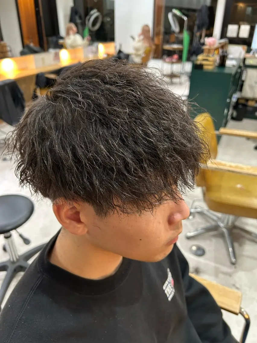 パーマ ヘアアレンジ メンズ カット パーマ 《外国人風ヘア特化》 早川 愛斗のヘアスタイル