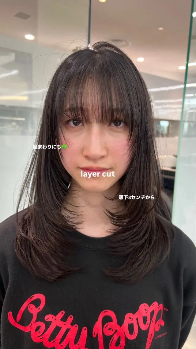 ロング レイヤーカット レイヤー特化/渋谷 rinのヘアスタイル