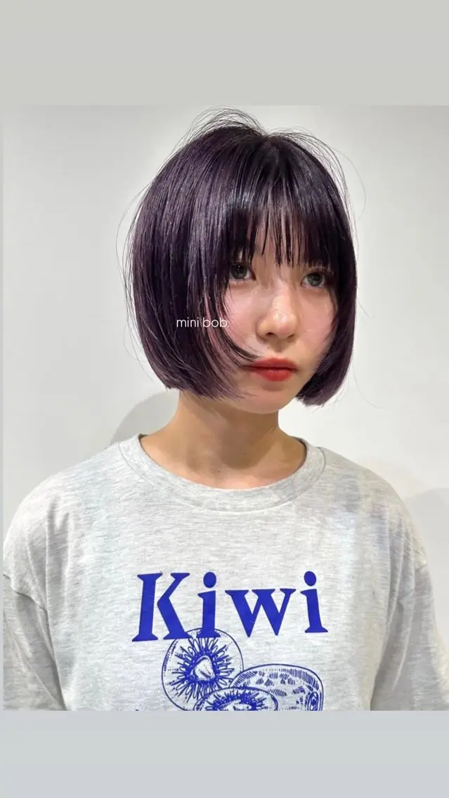 ショート カット 縮毛矯正 トリートメント miyu /色素薄め Oliveのヘアスタイル