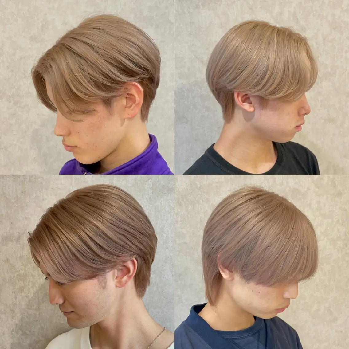 カラー メンズ メンズブリーチ ベージュカラー ブリーチ ケアブリーチ 透明感カラー バレイヤージュ特化｜ Takuのヘアスタイル