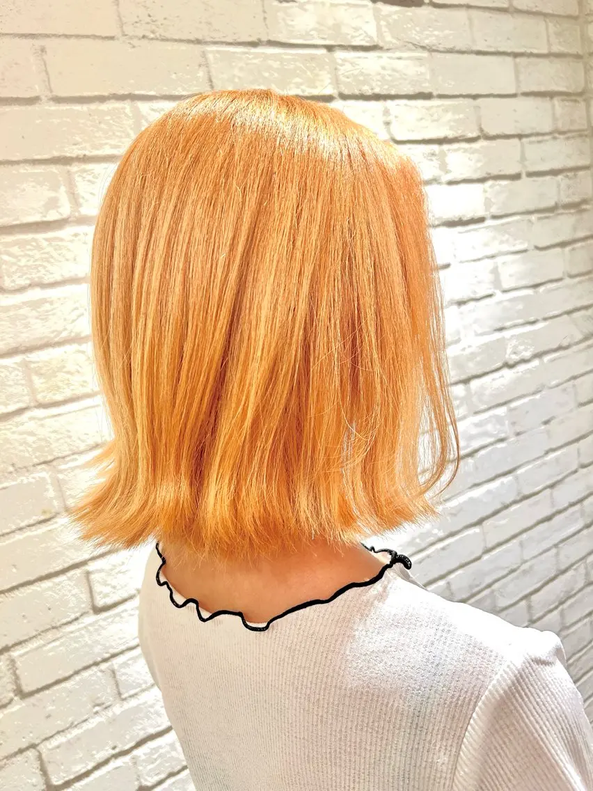 ミディアム ボブ 外ハネヘア 宇川 湧也のヘアスタイル