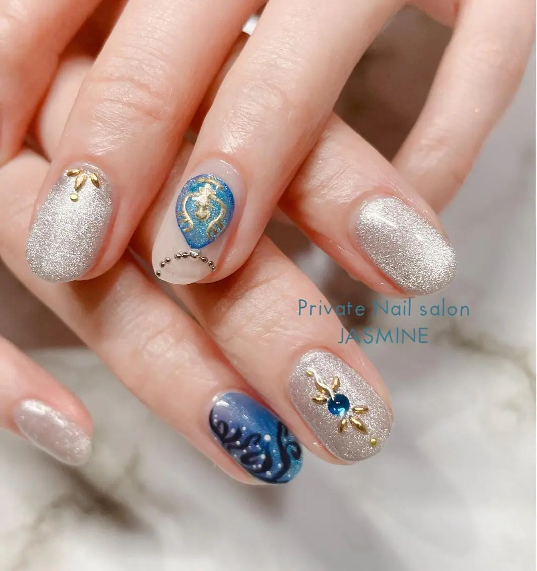 ネイル マグネットネイル Nail salon JASMINEのネイルデザイン