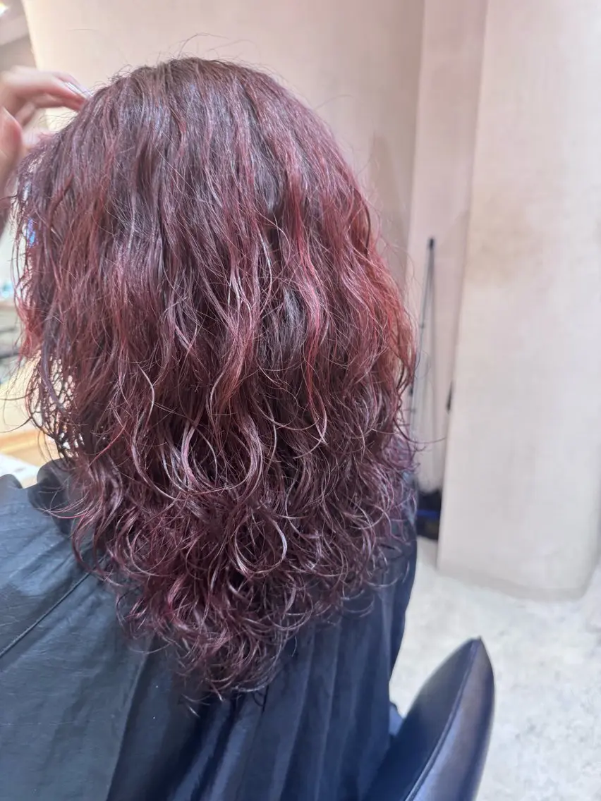 カラー ヘアカラー トリートメント 吉松 ここみのヘアスタイル