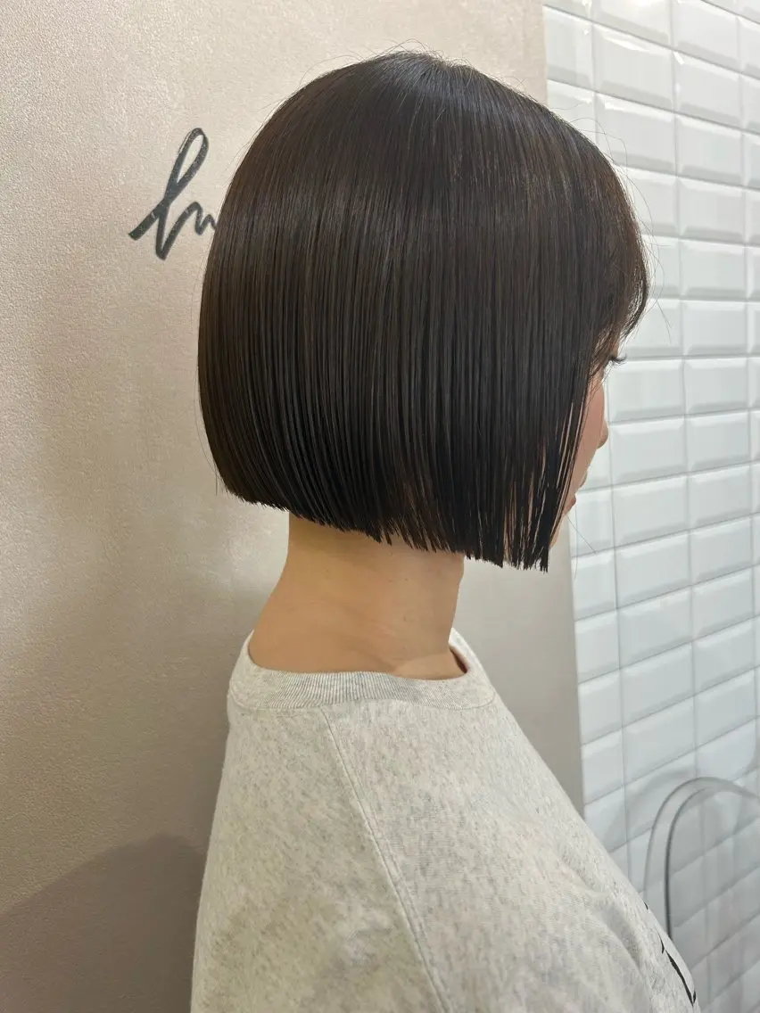ショート ボブ カット トリートメント hubhair レイヤー/透明感のヘアスタイル