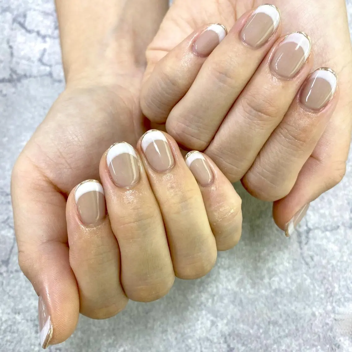 ネイル フットネイル フレンチネイル グラデーション キラキラネイル 韓国ネイル FASTNAIL PLUS 新宿店のネイルデザイン