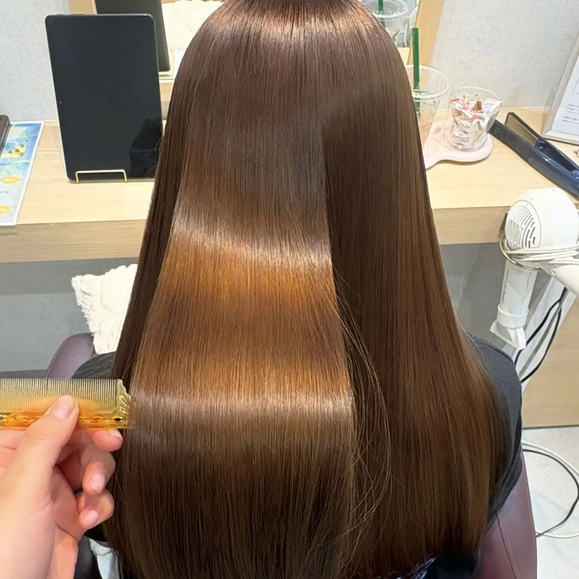 ロング カラー パーマ 透明感/チョコカラー 💍TAMA💍のヘアスタイル