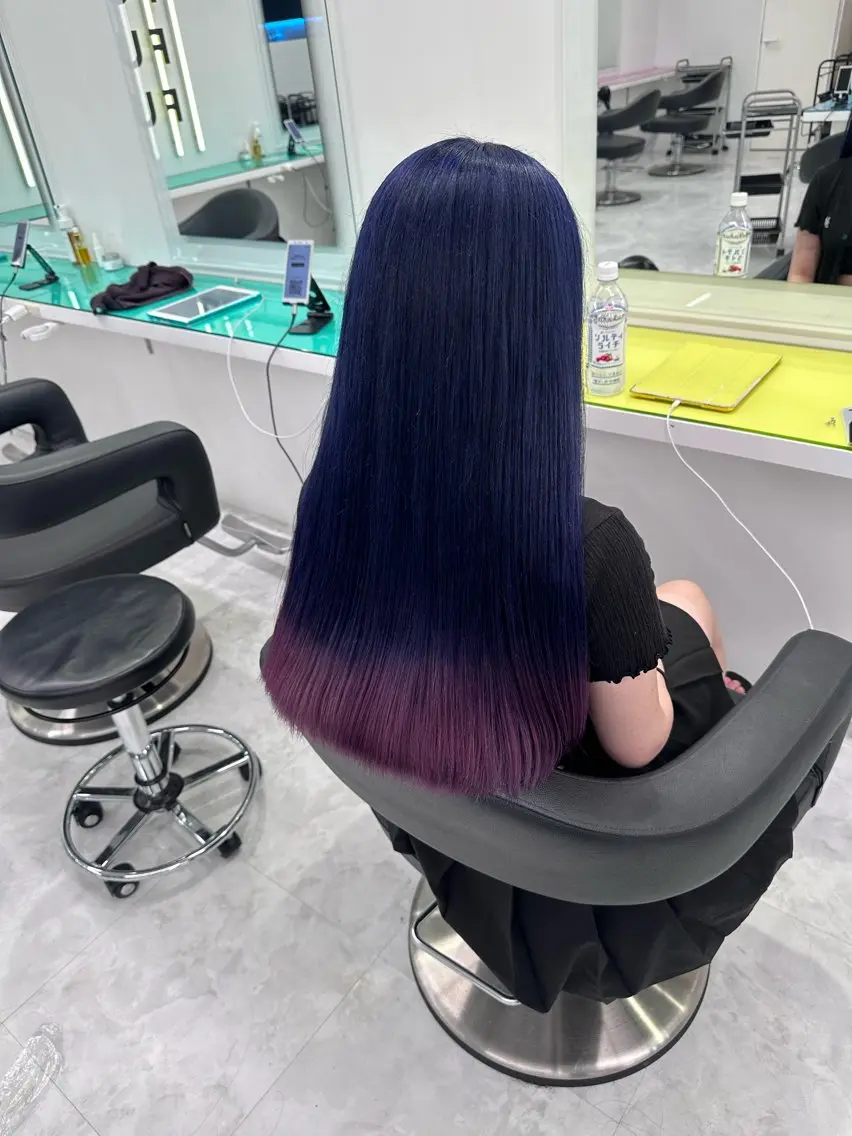 ロング カラー デザインカラー ヘアカラー トリートメント ♡ダブルカラー特化♡ miyuのヘアスタイル