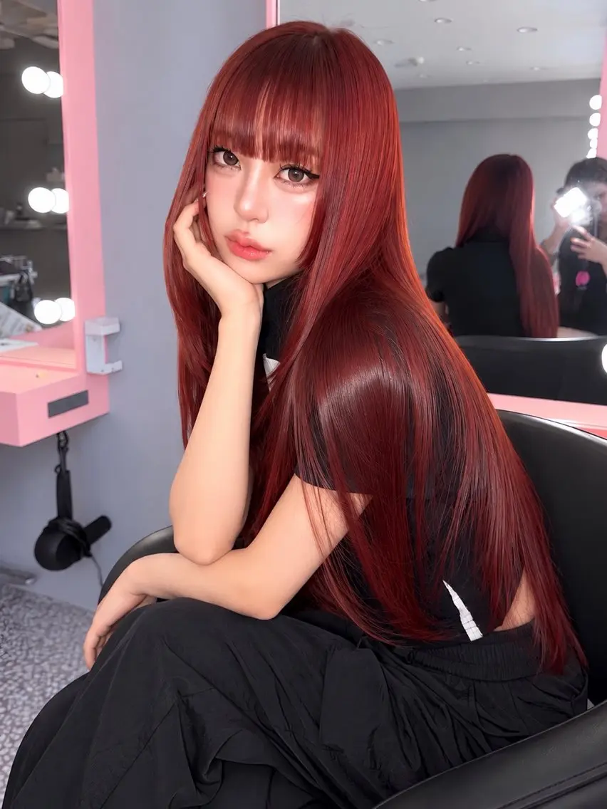 ロング カラー カット ヘアカラー トリートメント みうる🎀透明感艶髪 🫧レイヤーカットのヘアスタイル