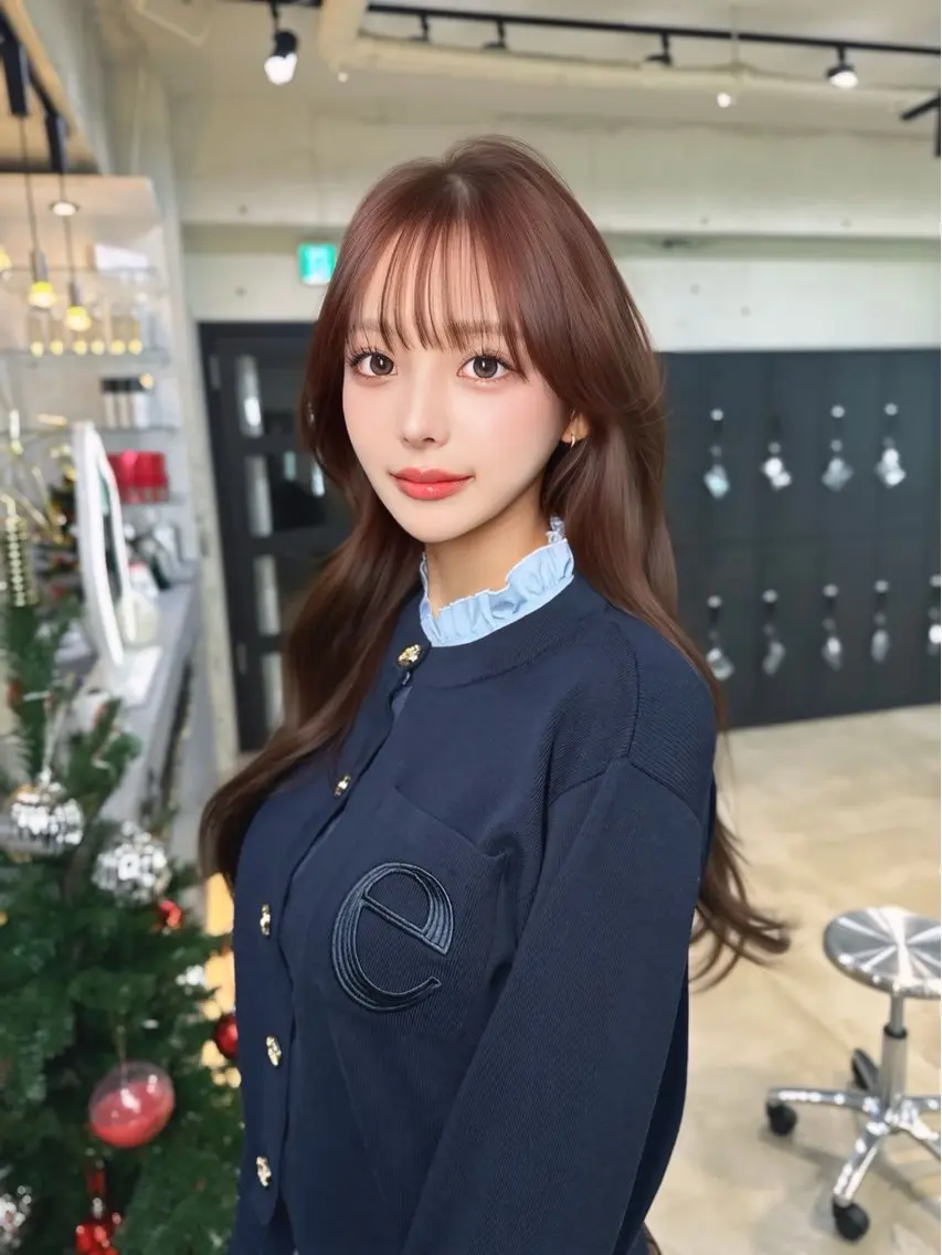 ロング カラー ヘアカラー 爆美女製造機 レイヤーのプロのヘアスタイル