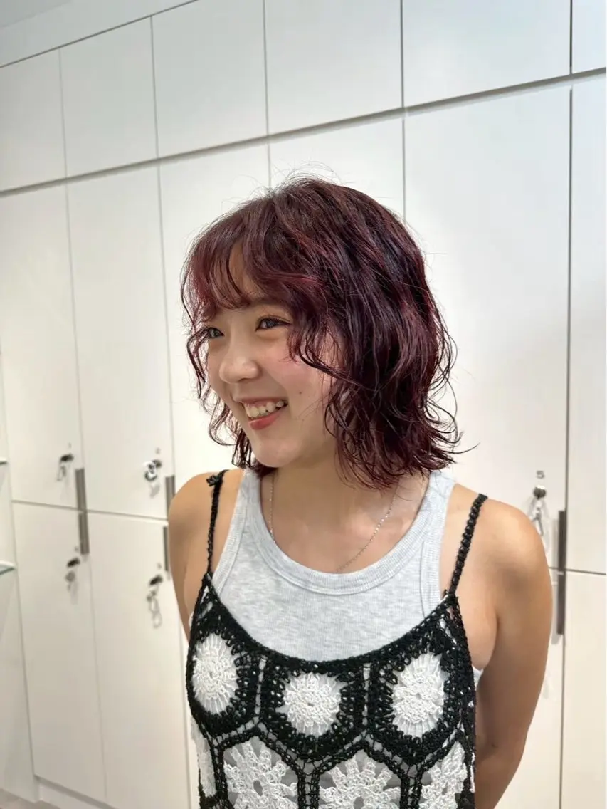 ショート パーマ カット パーマ 骨格補正ショート/ パーマ🌸さくらのヘアスタイル