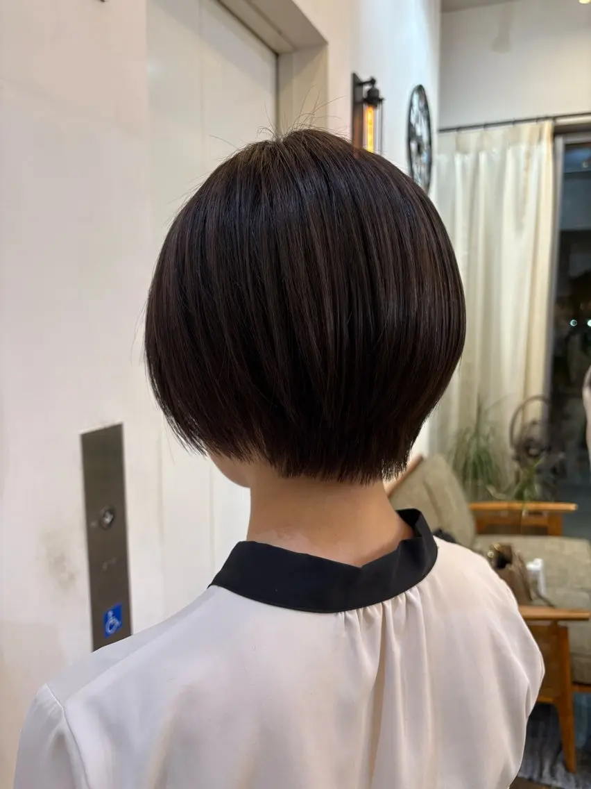 ショート 丸みショート ショートヘア 似合わせカット‪// 鶴我万唯華のヘアスタイル