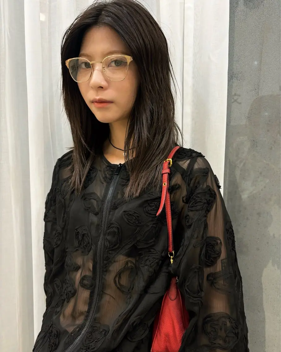 ミディアム カット トリートメント オカモト ハルカのヘアスタイル