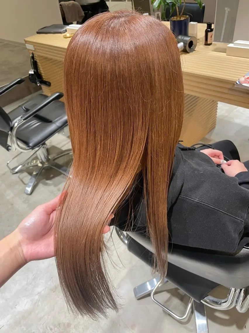 ロング カラー 渡部 円のヘアスタイル