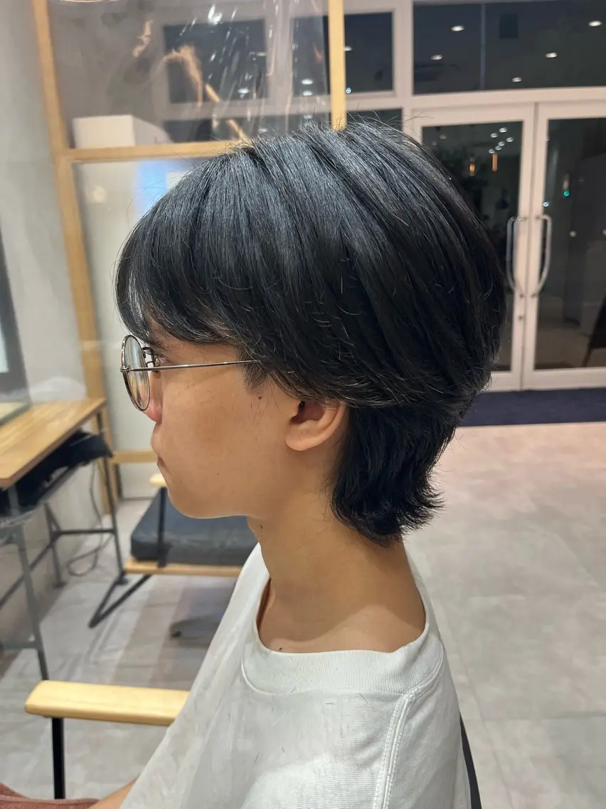 メンズ メンズウルフカット ウルフカット イオカ ヒトミのヘアスタイル