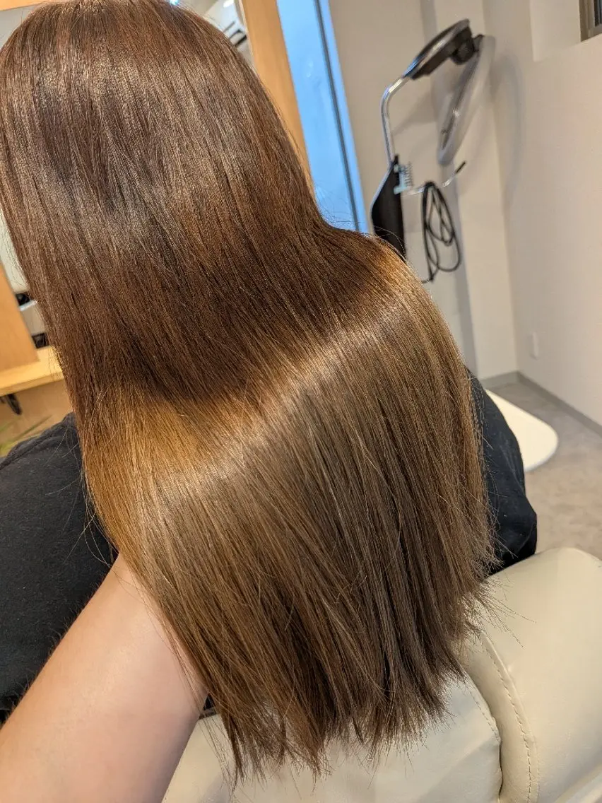 ロング カラー トリートメント ヘアカラー トリートメント 長谷川 誠志のヘアスタイル