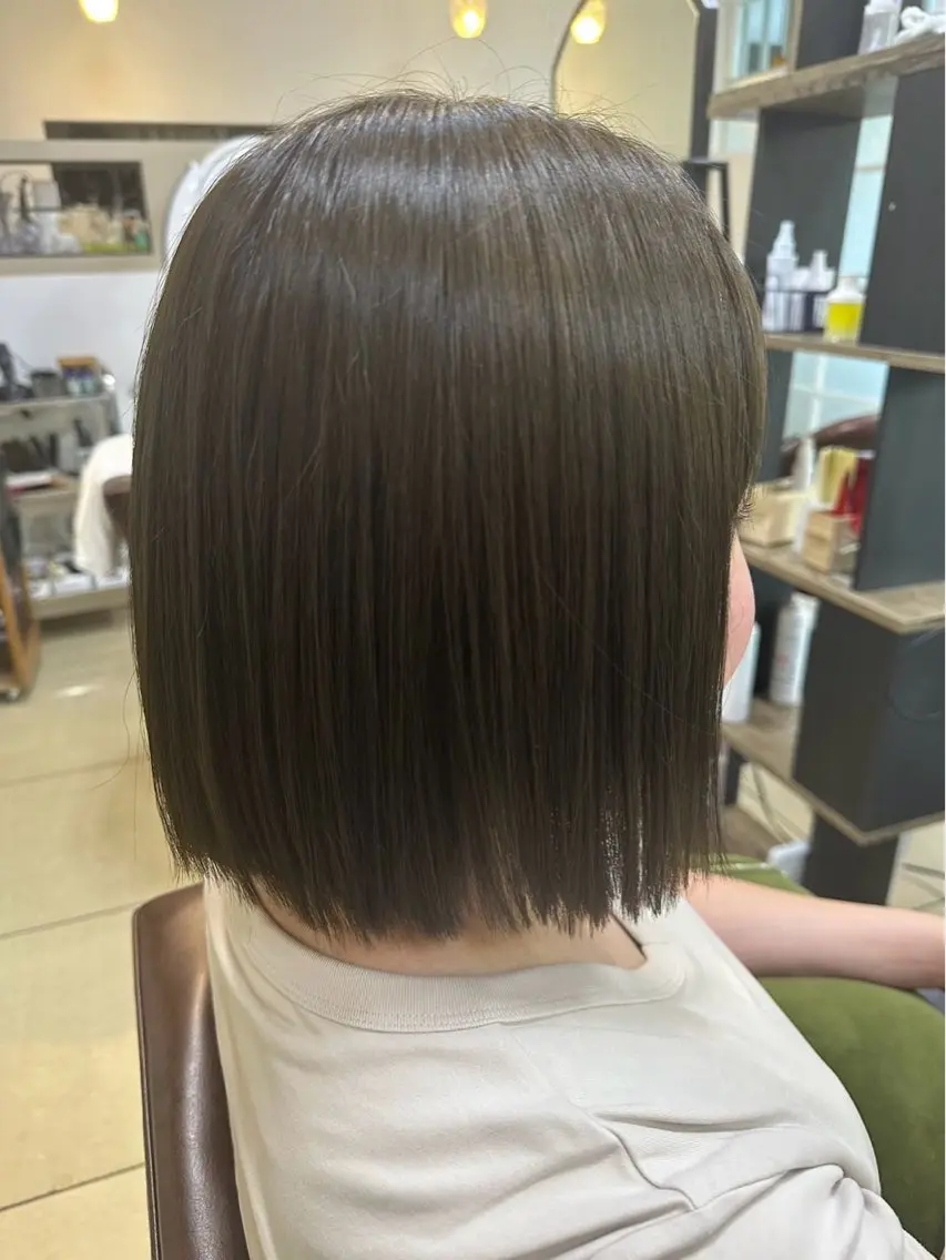 カラー ベージュカラー オリーブベージュ emu🤍𐙚 Miyuのヘアスタイル