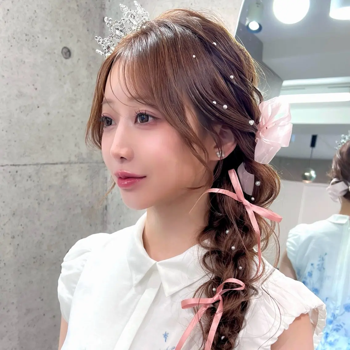 ロング ヘアアレンジ ヘアセット ヘアメイク/髪質改善 🎀Moeri🎀のヘアスタイル