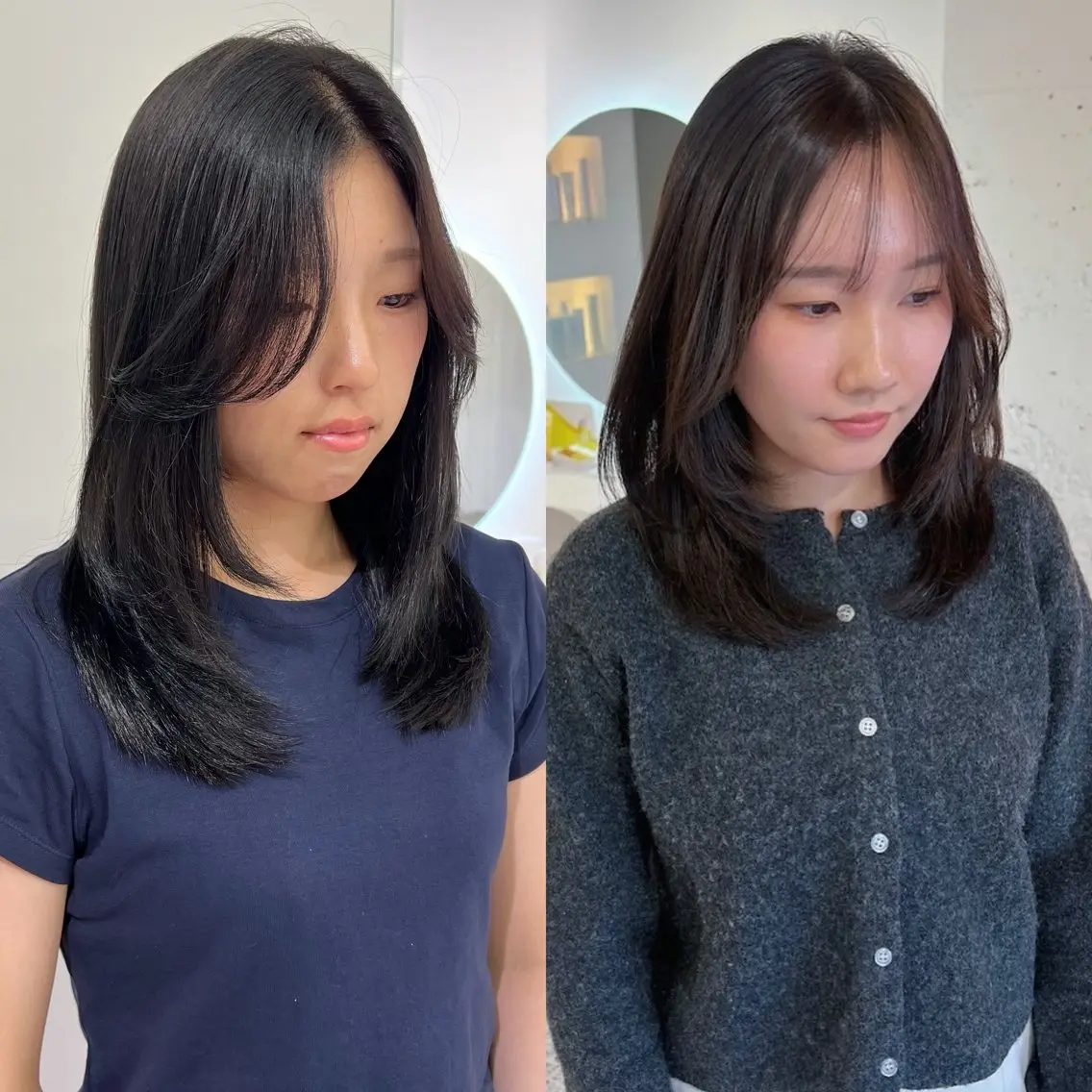 ミディアム カラー ヘアアレンジ カット 縮毛矯正 トリートメント cher. naoのヘアスタイル