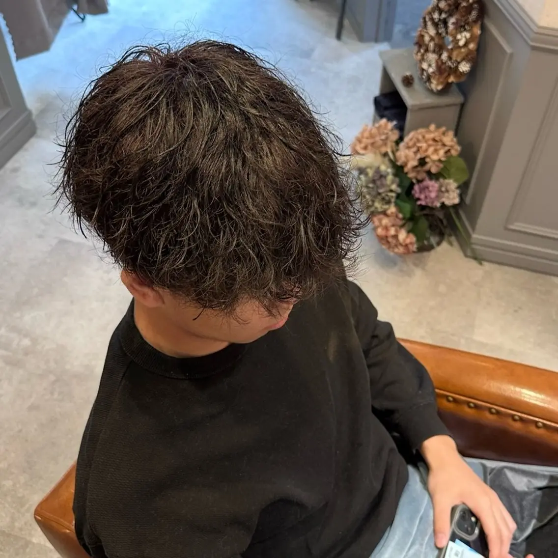 カラー メンズ ブラウンカラー ヘアカラー Nagumo Mizukiのヘアスタイル