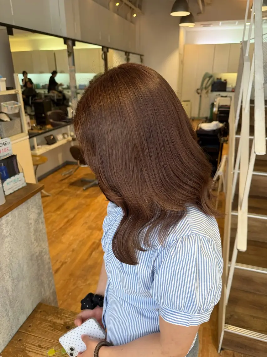 カラー ブラウンカラー ショコラブラウン カット ヘアカラー トリートメント インナーカラー♡ Nanakoのヘアスタイル