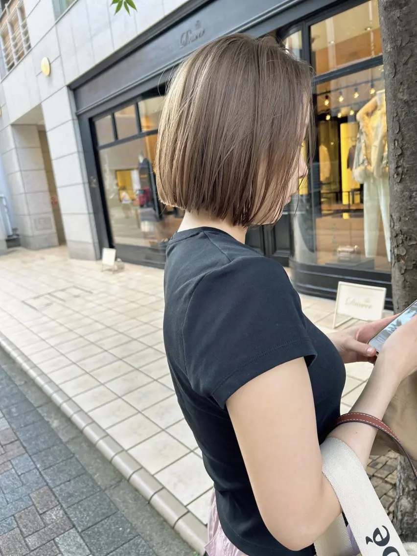 ショート カラー カット ヘアカラー 髪質改善will hairdesignのヘアスタイル