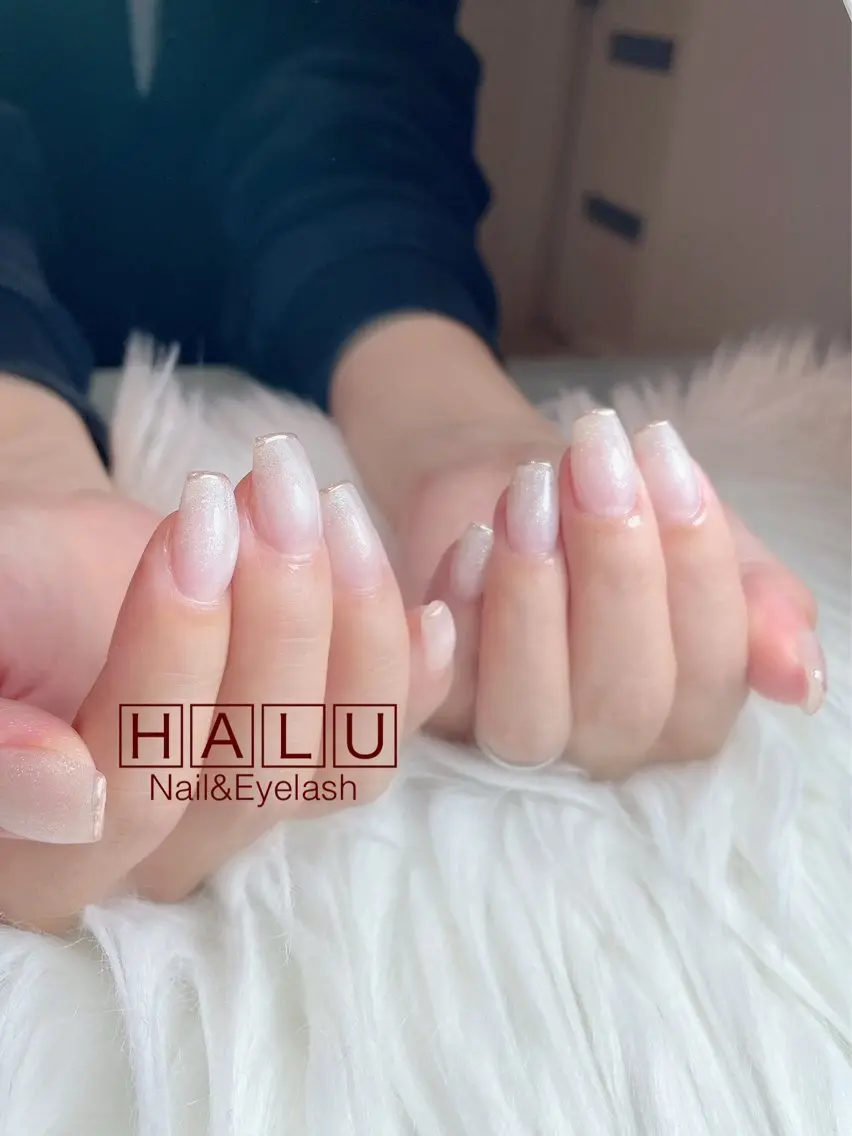 ネイル フレンチネイル ミラーネイル HALU ハルのネイルデザイン