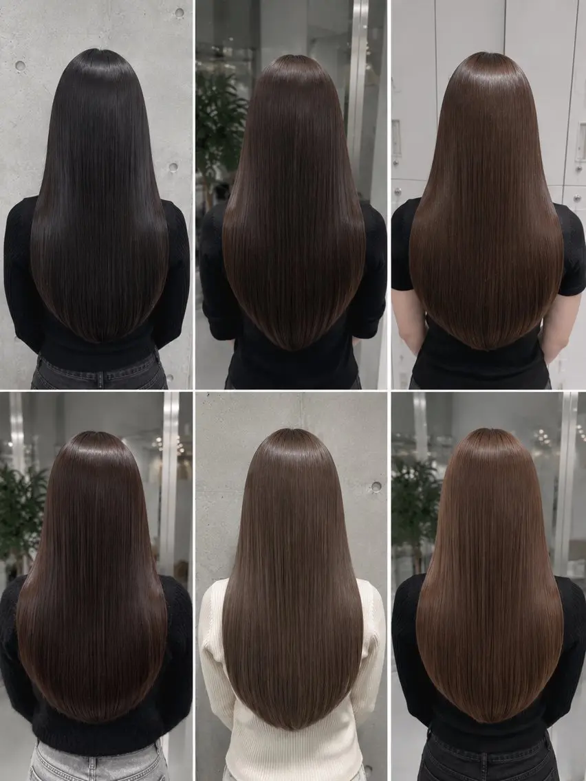 ロング 縮毛矯正 ハイトーン/デザイン カラー/kaedeのヘアスタイル