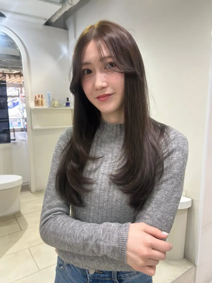 カラー カット ヘアカラー トリートメント 似合わせ透明感カラー ♡サツキのヘアスタイル