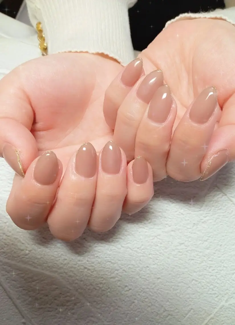 ネイル フレンチネイル ジェルネイル キラキラネイル ラメ(グリッター) ラメグラデーション ハンドネイル flure de neige yukiのネイルデザイン