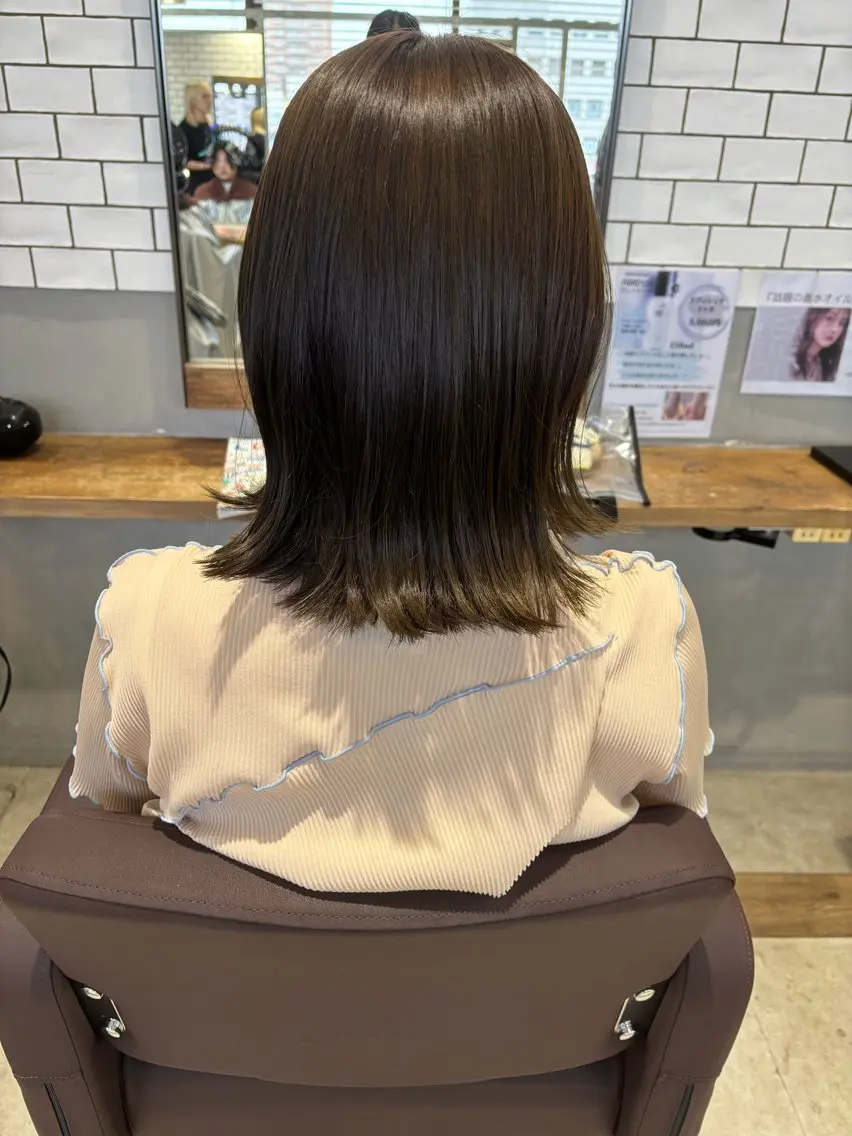 ミディアム カット ヘアカラー 菊地 優斗のヘアスタイル