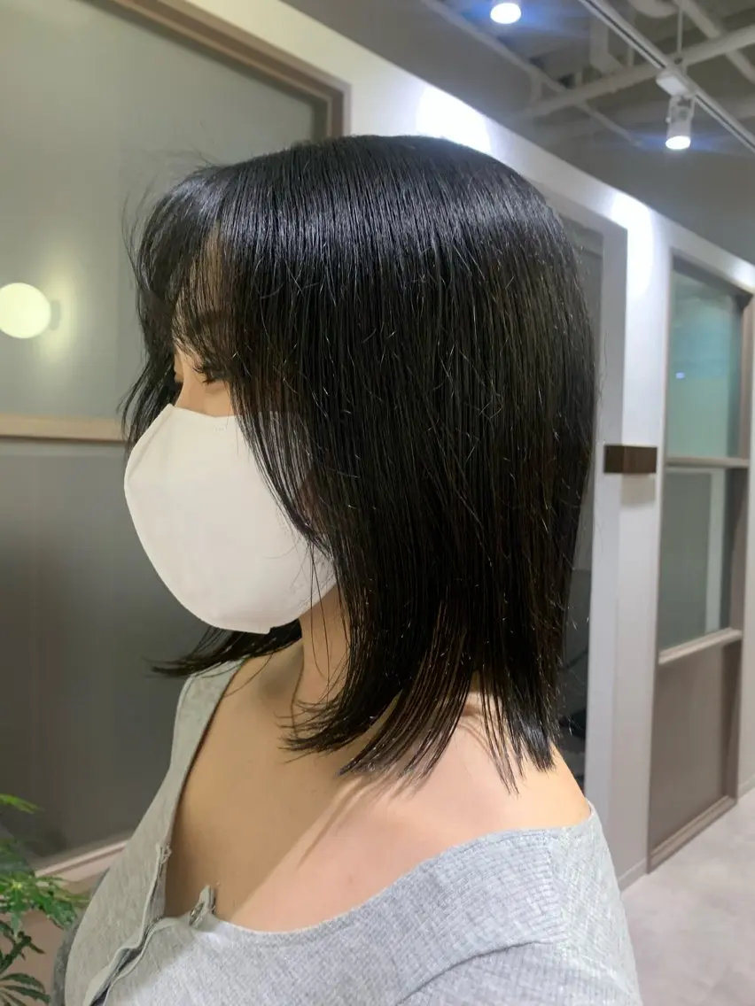 ミディアム 顔周りカット カット 🫧 みゆ🫧のヘアスタイル