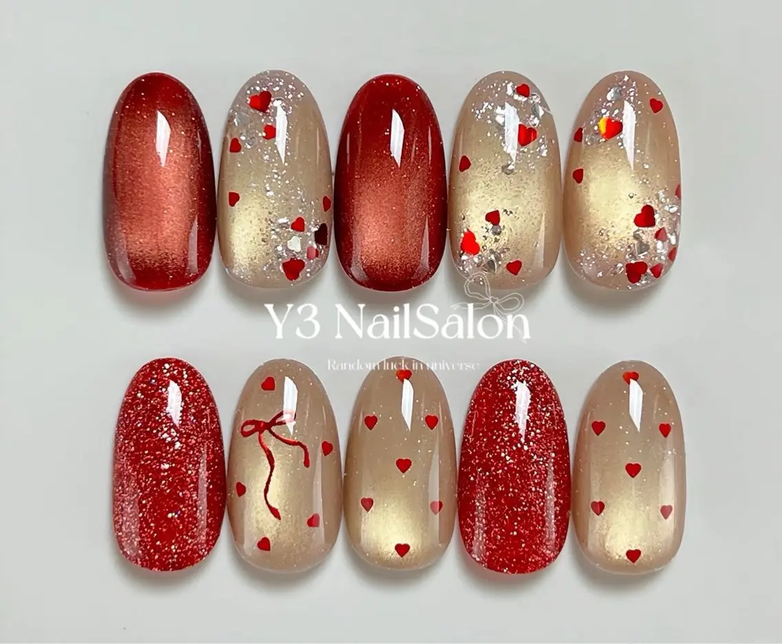ネイル バレンタイン Y3 NailSalonのネイルデザイン