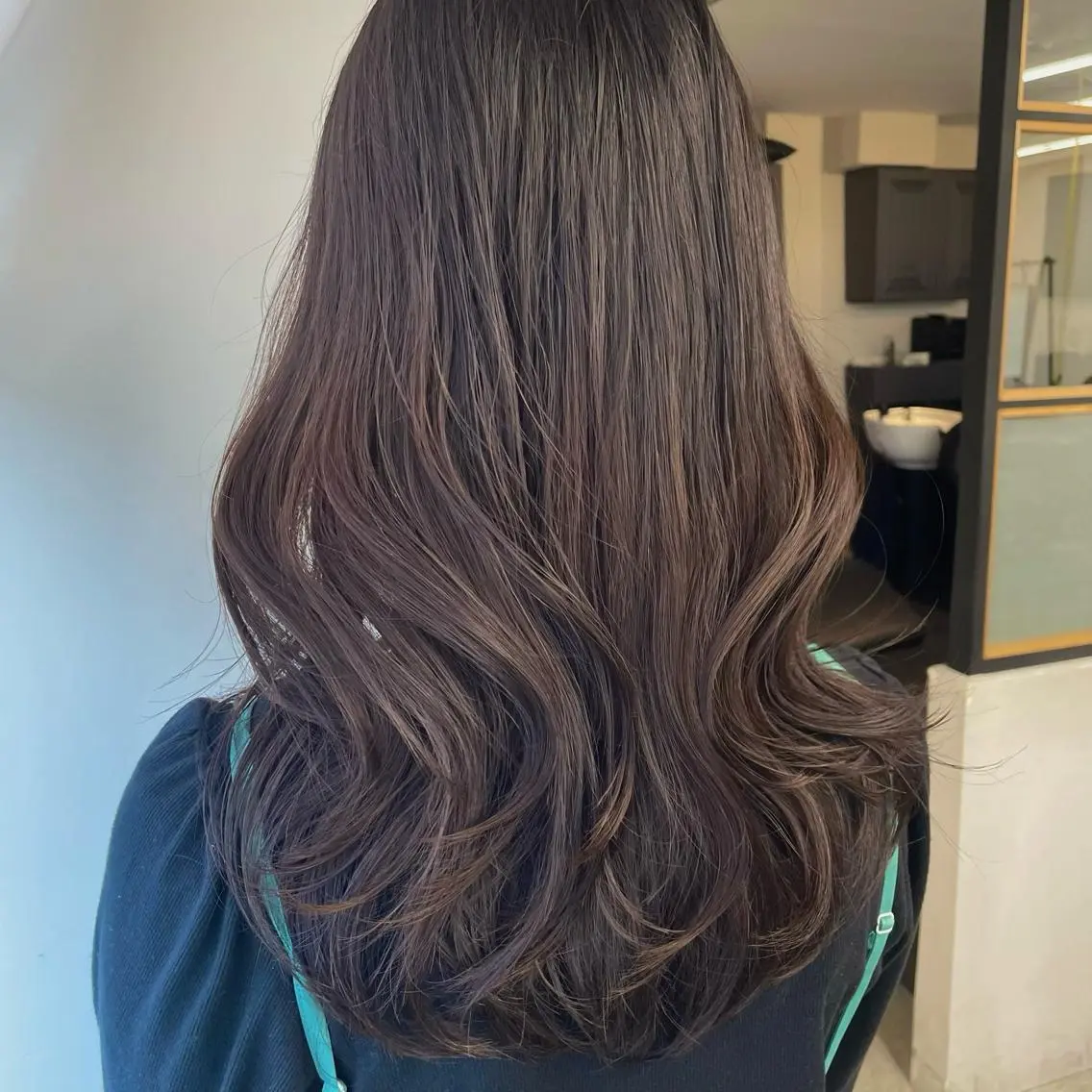 セミロング 韓国風ヘア レイヤーカット カット 💗韓国ヘア/髪質改 善💗若菜あいこのヘアスタイル
