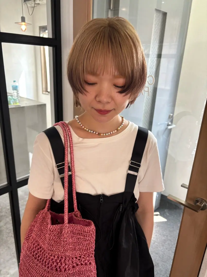 ショート カラー カット ヘアカラー トリートメント Hayashi Shioriのヘアスタイル