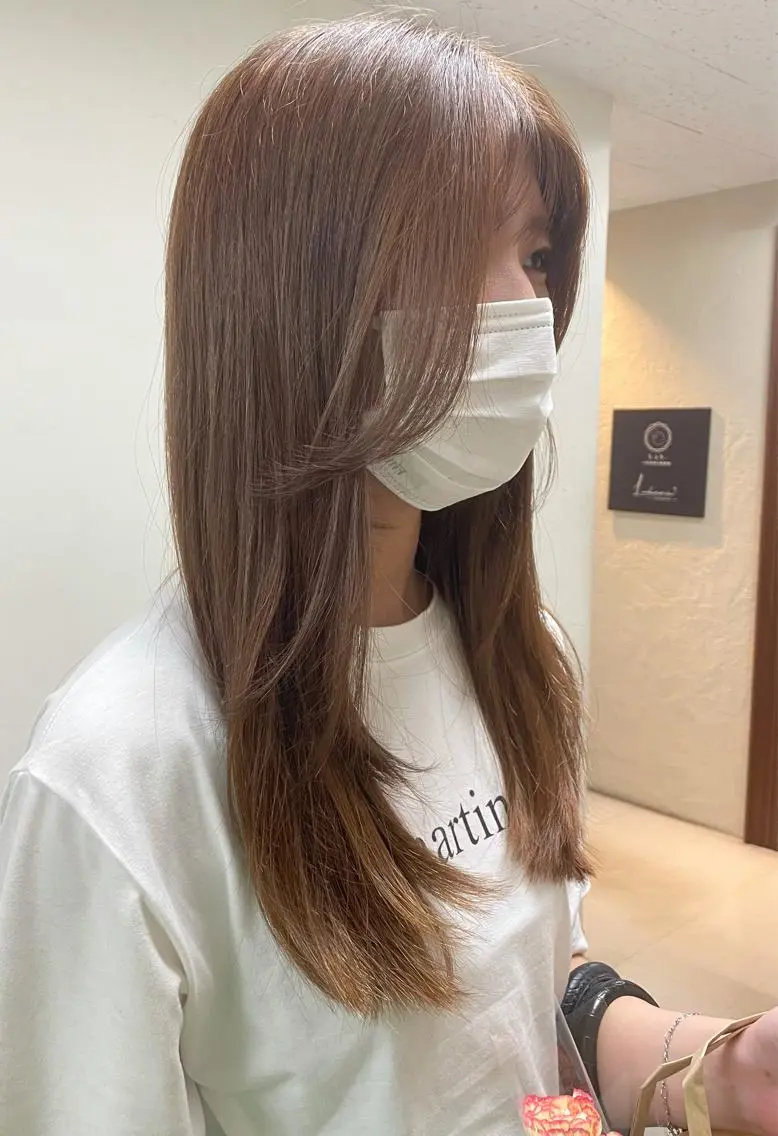 🥣カット+ブリーチなしダブルカラー+シェノンオリジナルケアトリートメント🥣の写真
