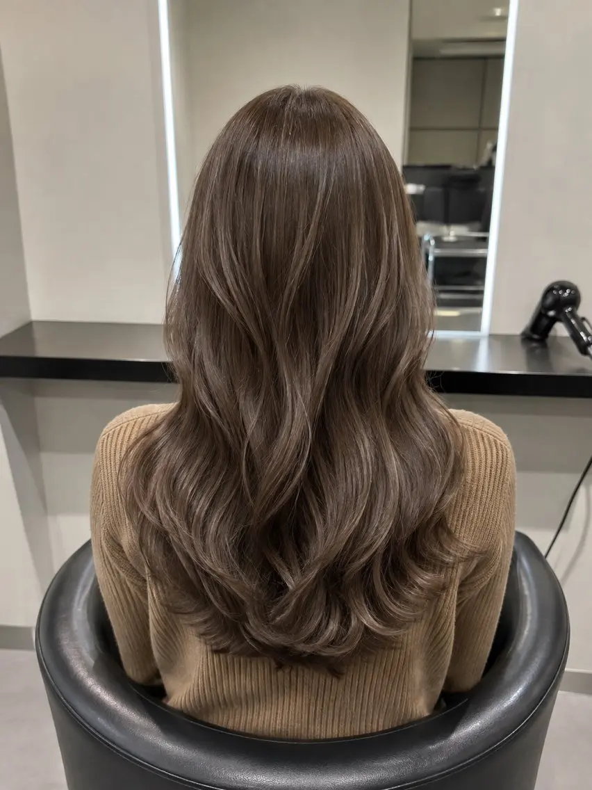 ミディアム カラー ブラウンカラー トリートメント 🌈ウルトワ水素 髪質改善naru🌈のヘアスタイル