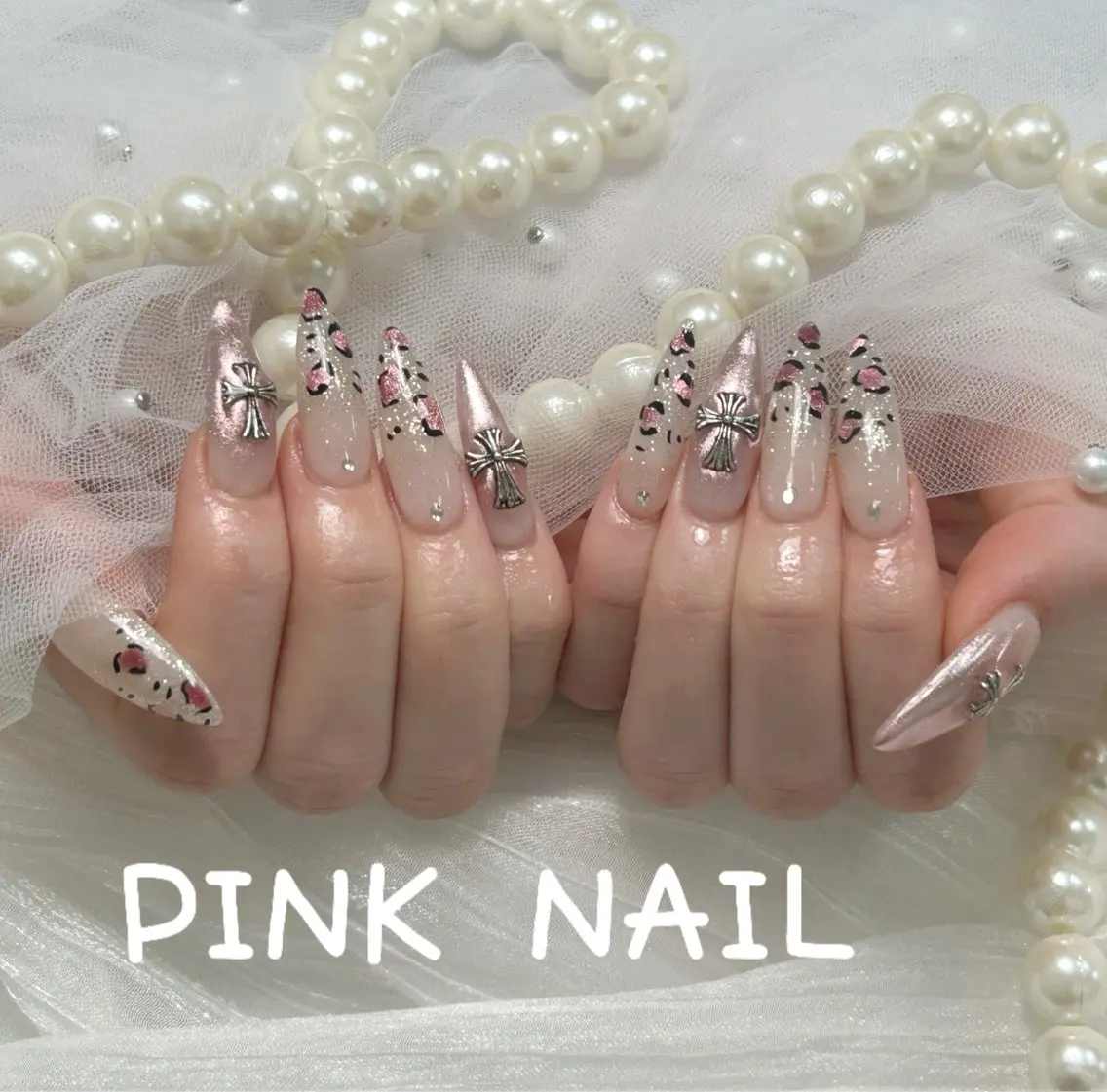 ネイル ハンドネイル pink nailのその他イメージ